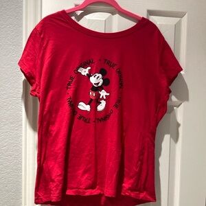 Disney Kids Red Mickey Mouse T-Shirt